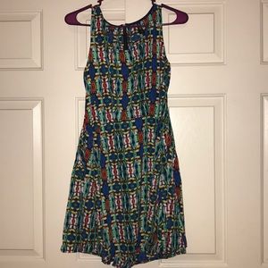Colorful, Fit-Flare Dress